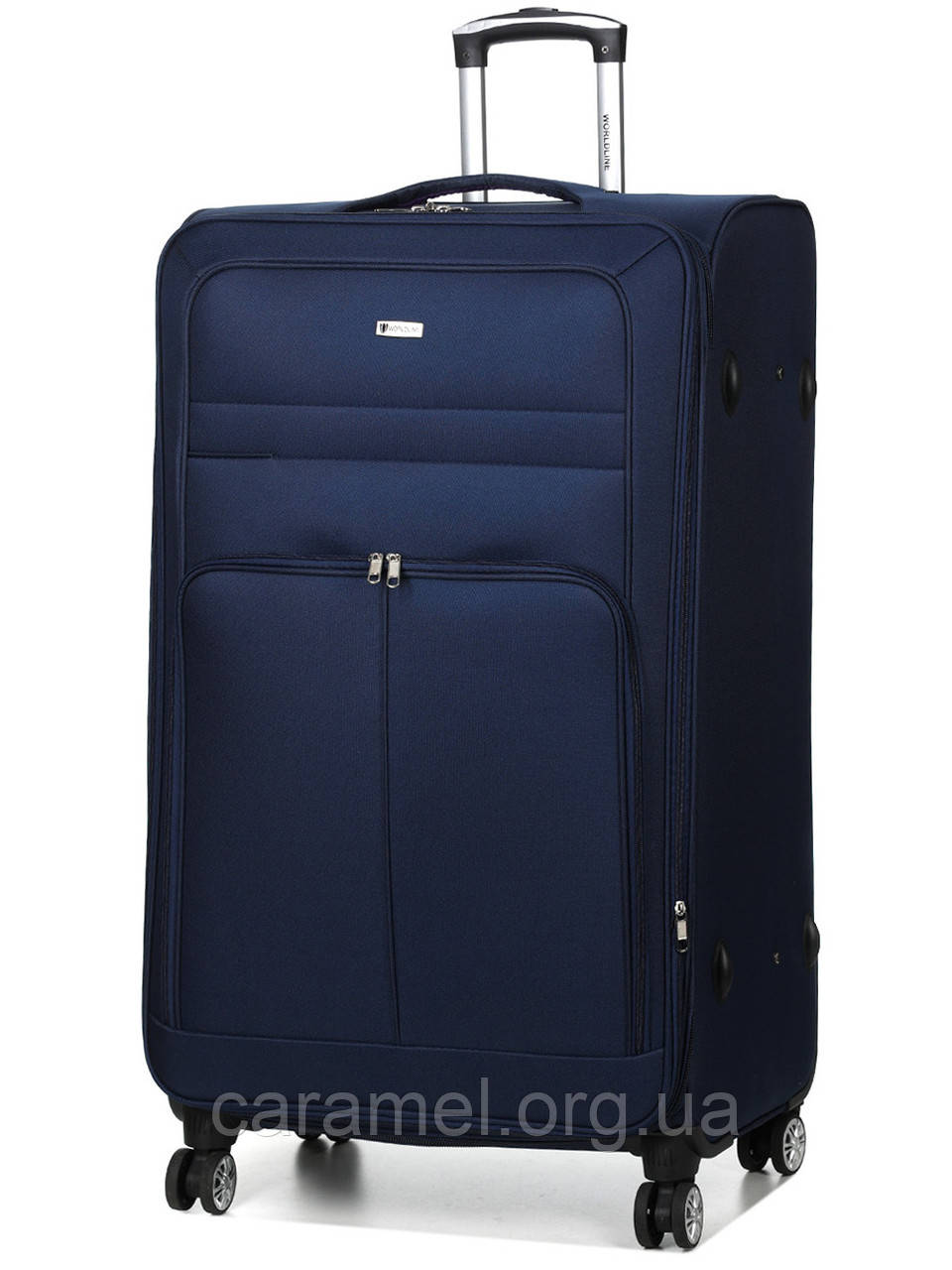 Валіза гігант XL тканина синя 89х54х35(+5)см/145л/4.8кг/Worldline 619, фото 1