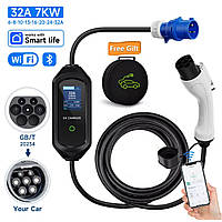 Зарядний пристрій для електромобілів AFEEV 7 кВт 32 A 1-фаза GBT WI-FI APP