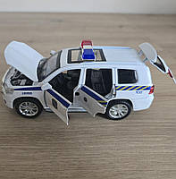 Машина металева поліція Авто Експерт 1:32 світло звук інерція відч двері баг капот 15*6*6см (41153), фото 8