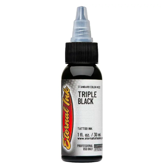 Краска для тату Eternal Triple Black 30 мл, фото 1