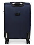 Валіза середня M тканина синя 69х42х29(+5)см/77л/3.6кг/Worldline 619, фото 4