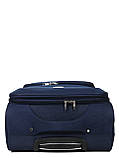 Валіза середня M тканина синя 69х42х29(+5)см/77л/3.6кг/Worldline 619, фото 5