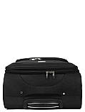 Валіза середня M тканина чорна 69х42х29(+5)см/77л/3.6кг/Worldline 619, фото 8