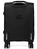 Валіза мала S тканина чорна 59х40х25(+5)см/45л/3кг/Worldline 619, фото 4