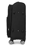 Валіза мала S тканина чорна 59х40х25(+5)см/45л/3кг/Worldline 619, фото 5