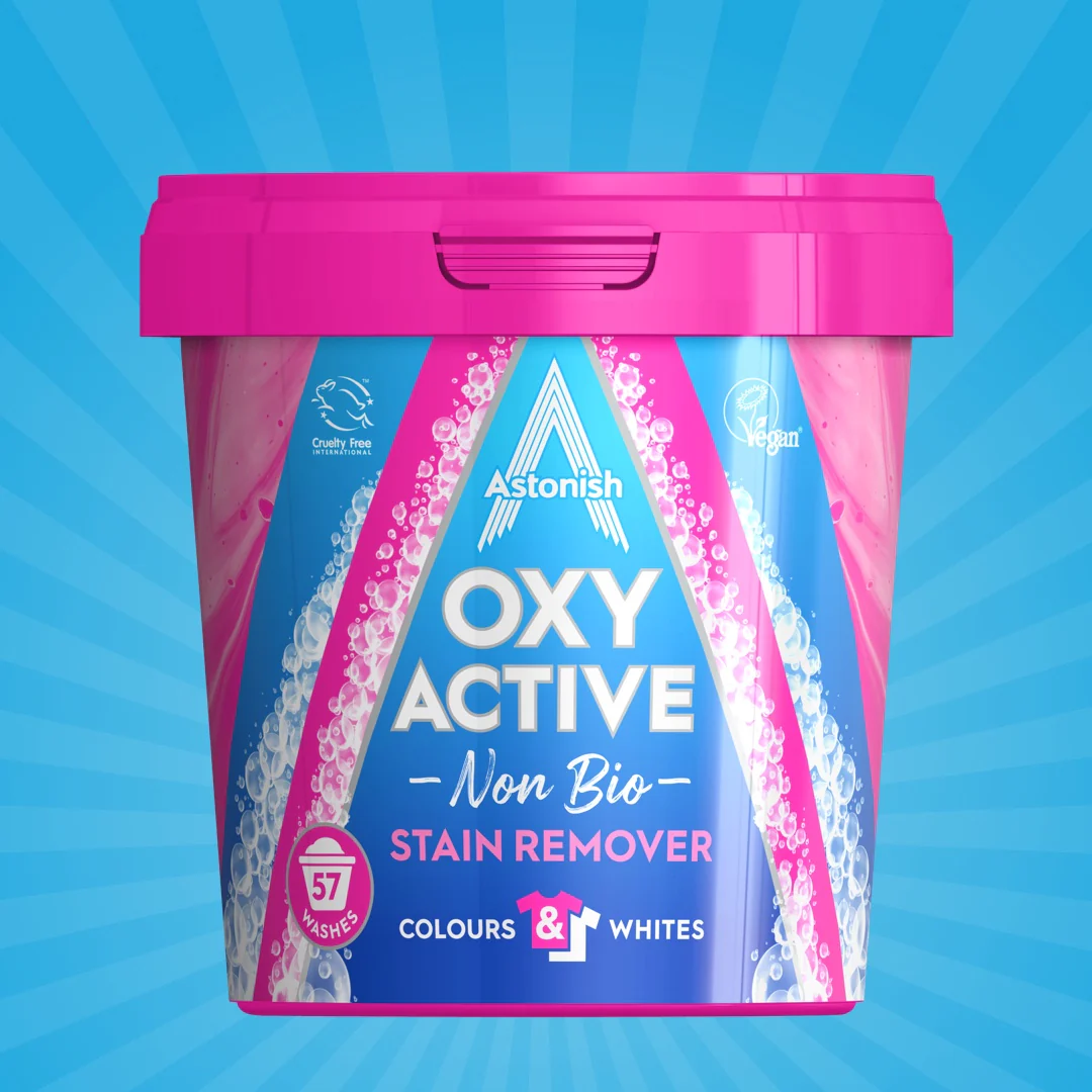 Плямовивідник Astonish Oxy Active кисневий для видалення складних плям, 57 прань (1250г), фото 1