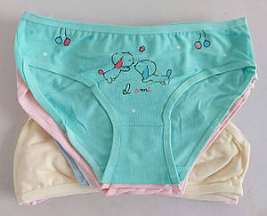 Дитячі трусики в кольорах для дівчинки 8-12 років (10 шт)