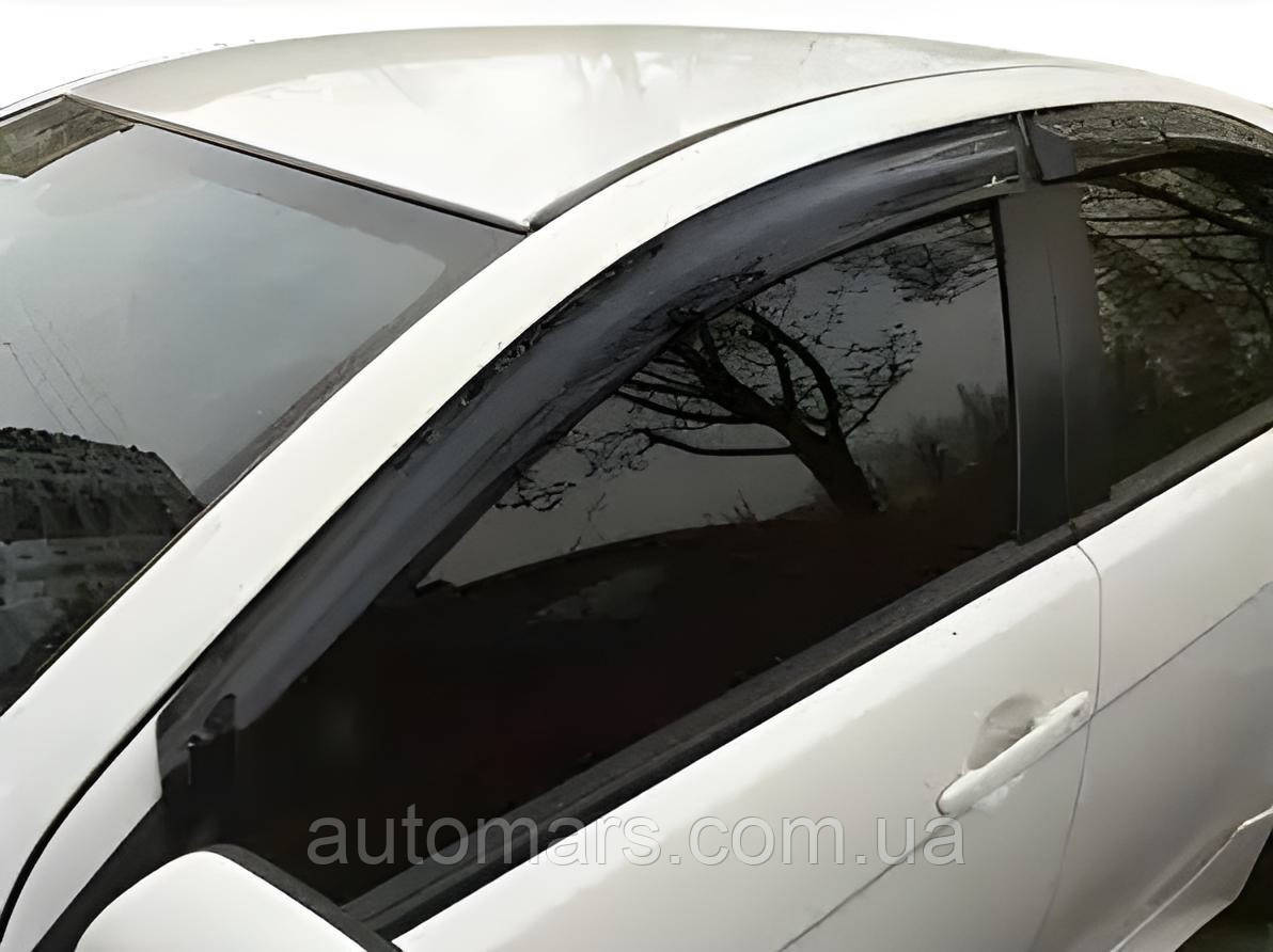 Вітровики (4 шт, HIC) для Mitsubishi Lancer X 2008- рр, фото 1