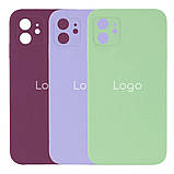 Чохол Silicone Case Square Full Camera для iPhone 11 Колір 43.Grape, фото 2