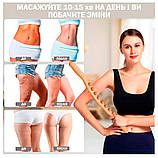 Масажер Гуаша дерев’яний для тіла спини шиї з 31 точкою для покращення кровотоку натуральне дерево світлий бук ручний, фото 3