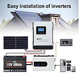 Контроллер солнечных батарей MPPT 60 ампер 12/24/36/48/96 вольт (3-175 вольт АКБ), фото 2