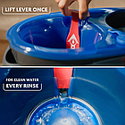 Набір швабра Vileda H2PrO з відром, система подвійних баків, мікрофібра, легкий віджим, розділення води, фото 5