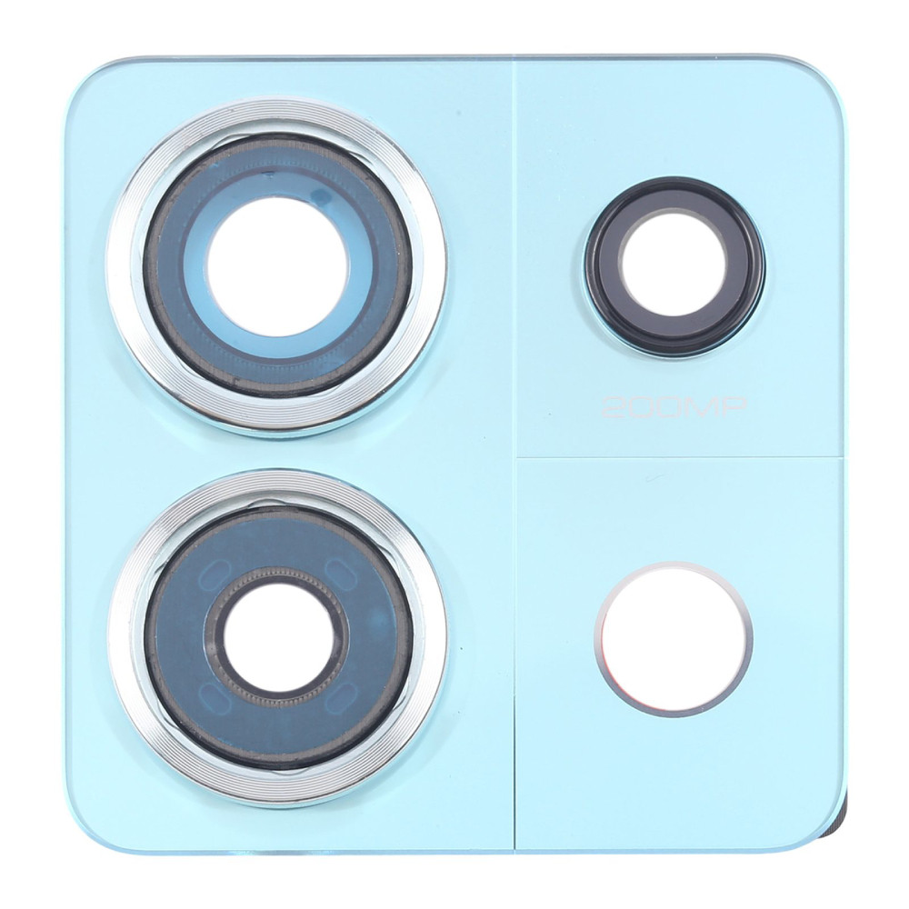 Стекло камеры Xiaomi Redmi Note 13 Pro 5G с рамкой синего цвета, фото 1