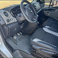 EVA ЭВА Коврики в Авто Renault Trafic 3 Коврики на передний задний ряд и Багажник Рено Трафик