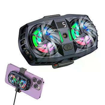 Кулер для телефону 10*6*3 см, Hoco GM36 / Вентилятор для охолодження смартфону / Ігровий кулер