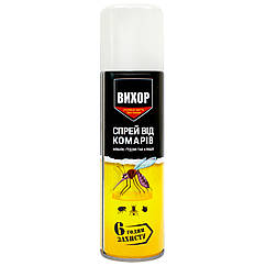 Аерозоль від комарів, кліщів, москітів та ґедзів 6 годин 150 мл Вихор