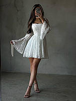 Плаття жіноче гіпюр 42-44 46-48 Шикарне мереживне плаття жіноче