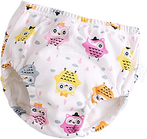 Тренувальні трусики для дітей  | багаторазові підгузки, розмір 90см (6-11кг), 1шт  (Різнокольорові совуні)