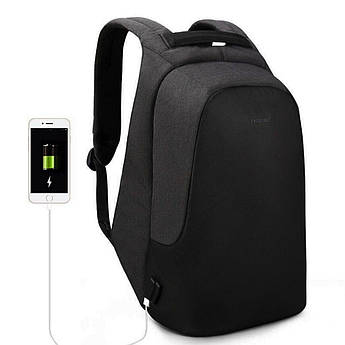 Рюкзак Tigernu для ноутбука 15,6" з роз'ємами USB та AUX T-B3615B Black