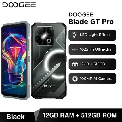 Смартфон Doogee Blade GT Pro 12/512GB Black, фото 1