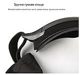 Тактичні захисні окуляри для страйкболу з антизапотіванням і 3 змінними лінзами чорного кольору, для екстремальних умов, фото 4