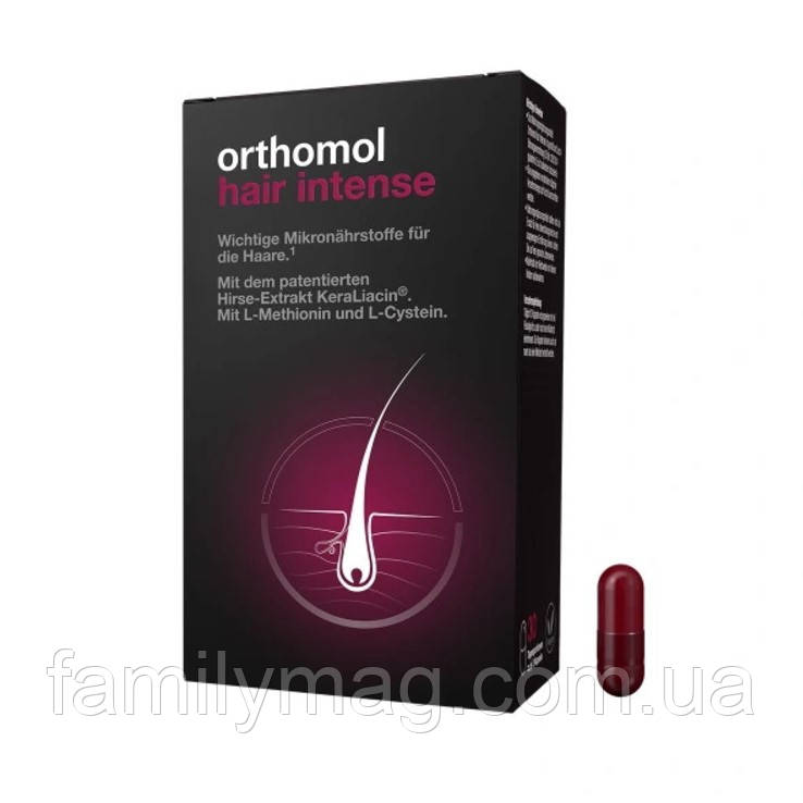 Вітамінний комплекс для поліпшення і відновлення волосся Hair Intense Orthomol 60 шт