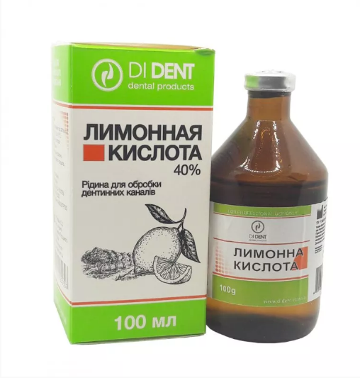 Лимонна кислота Dident 40% 100 г, фото 1