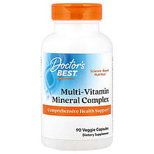 Мультивітаміни та мінерали Doctor's Best "Multi-Vitamin" з вітаміном D3 і Quatrefolic (90 капсул)