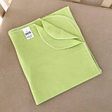 Пелюшка дитяча «Карапуз» з куліра 100% бавовна, 90×10 см, гіпоалергенна, м'яка, салатовий колір, однотонна, фото 3