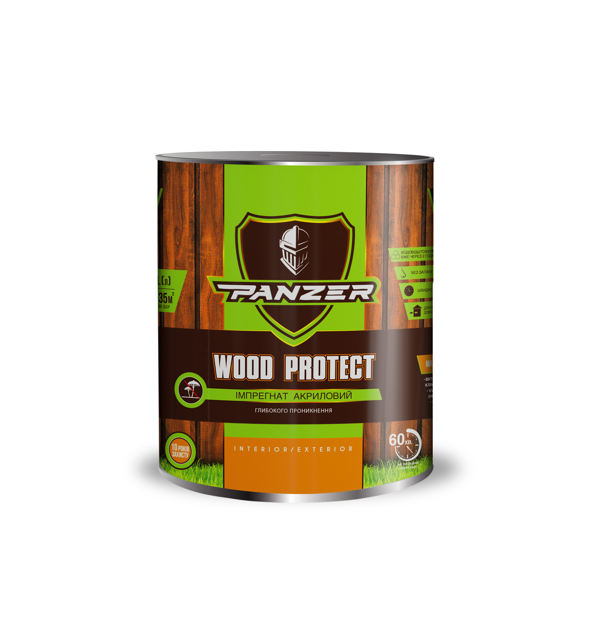 Імпрегнат акриловий лак Палісандр 0.75 л Wood Protect PANZER, фото 1