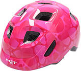 Шолом MET Hooray CE Pink Hearts Glossy, фото 3
