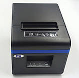 Опт та роздріб Mobitehnika MT-N160II USB + LAN принтер чеків з автообрізанням чека термопринтер 80мм чорний, фото 2