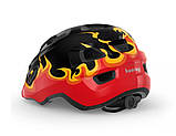 Шолом MET Hooray CE Black Flames Glossy, фото 3