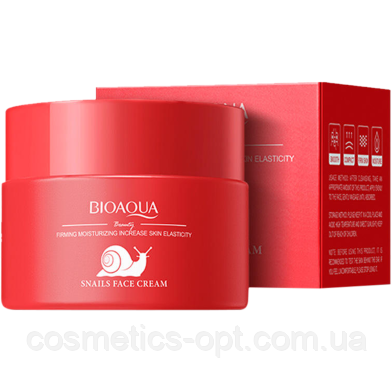 Крем для обличчя з муцином равлика Bioaqua Snails Cream, 60 г, фото 1