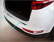 Захисна накладка на задній бампер для KIA Sportage Mk4 2016-2018 /нерж.сталь/