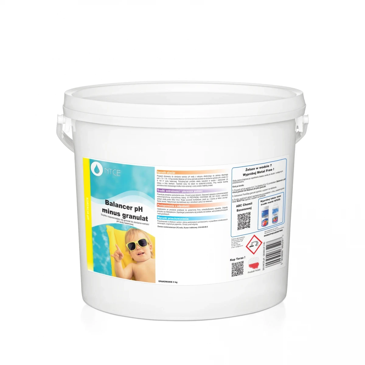 Гранули Balancer pH minus 5кг для зниження значення pH води в басейні EBAN, фото 1