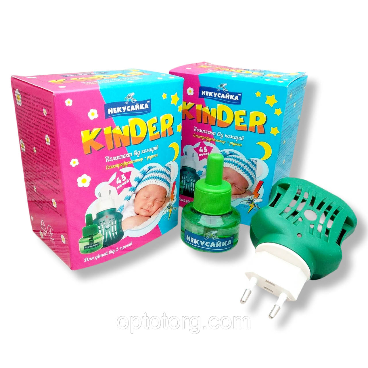 Набори Некусайка Kinder електрофумігатор + рідина 45 ночей, фото 1