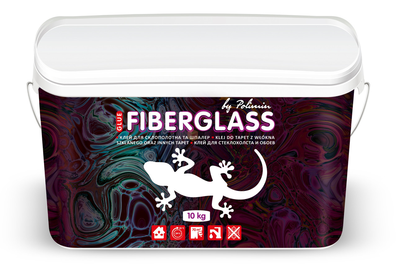 Клей для шпалер та склополотна Полімін Fiberglass Glue (10 кг), фото 1