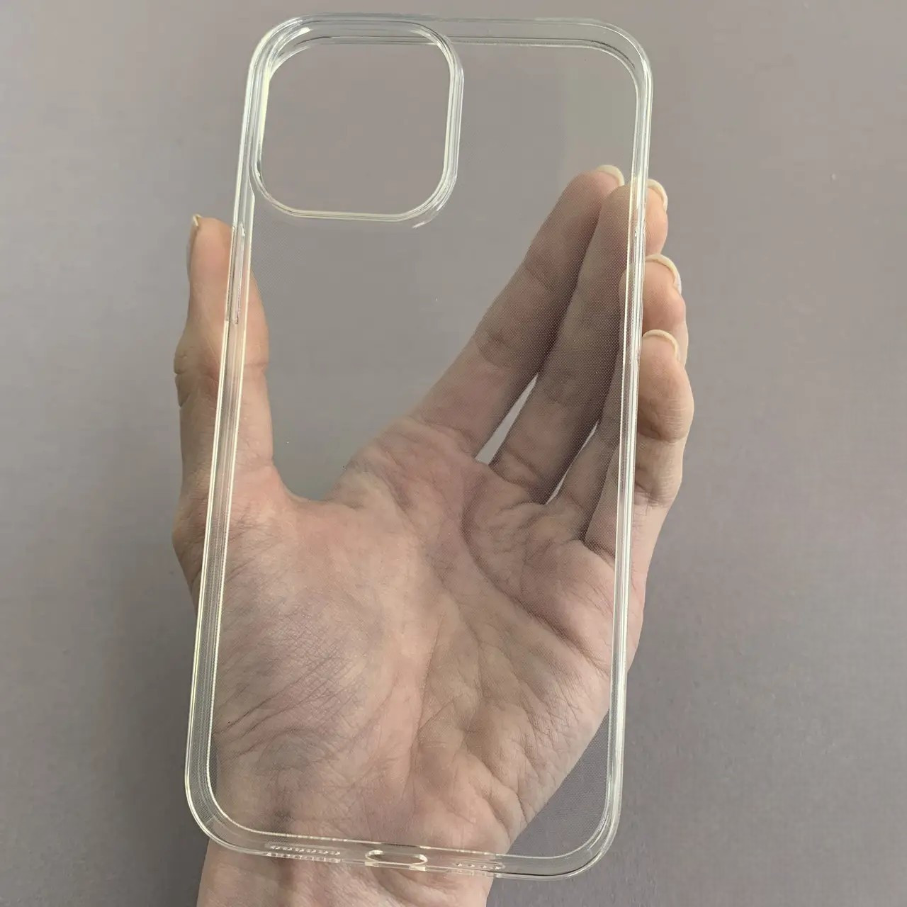 Чохол для iPhone 13 Pro Max Hoco тонкий фірмовий силіконовий чохол на телефон айфон 13 про макс прозорий