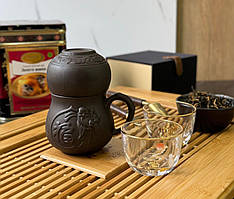 Нобір "Мудрість" темний, заварник та піала 250 мл