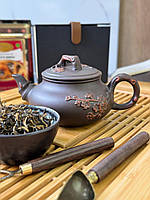 Чайник глиняний "Червоний листок" 450 мл