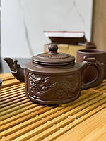 Чайник глиняний "ТЯНЬ-ЛУН - небесний дракон" світлий 360 мл