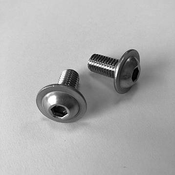 ISO 7380-2 Болт з напівкруглою головкою і внутрішнім шестигранником з фланцем 10.9 цинк, фото 2