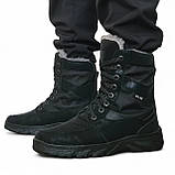 Чоловічі черевики прошиті чорні зимові берці (Сгб-22т), фото 2