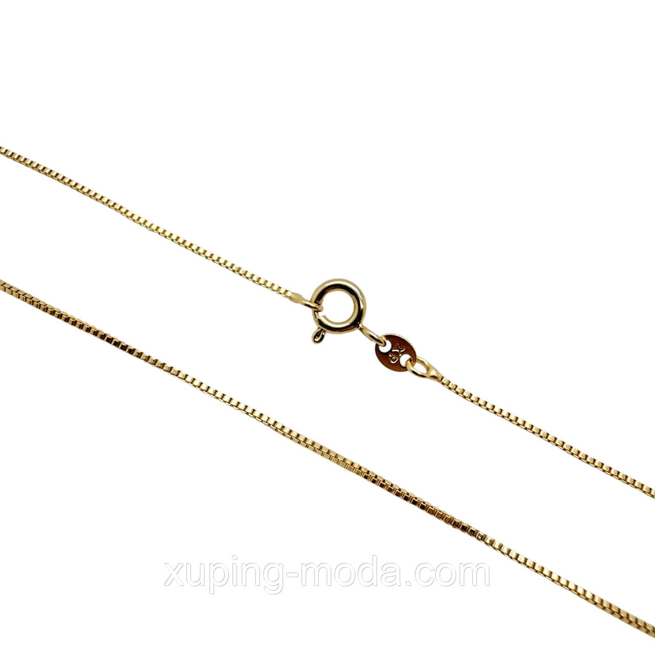 45 см. Ланцюжок ксюпінг. 18 к, фото 1