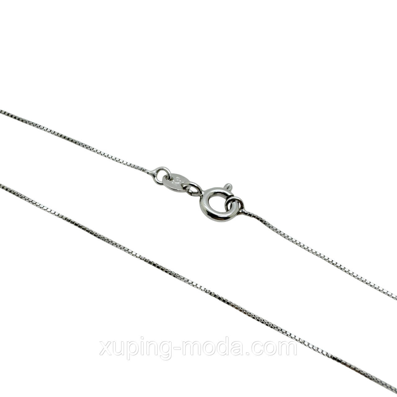 45 см. Ланцюжок ксюпінг. Родій, фото 1