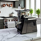 Потужна електром'ясорубка 3800 Вт Rainberg м'ясорубка соковижималка 1 кг/хв овочерізка з насадками для ковбас і кебе, фото 5