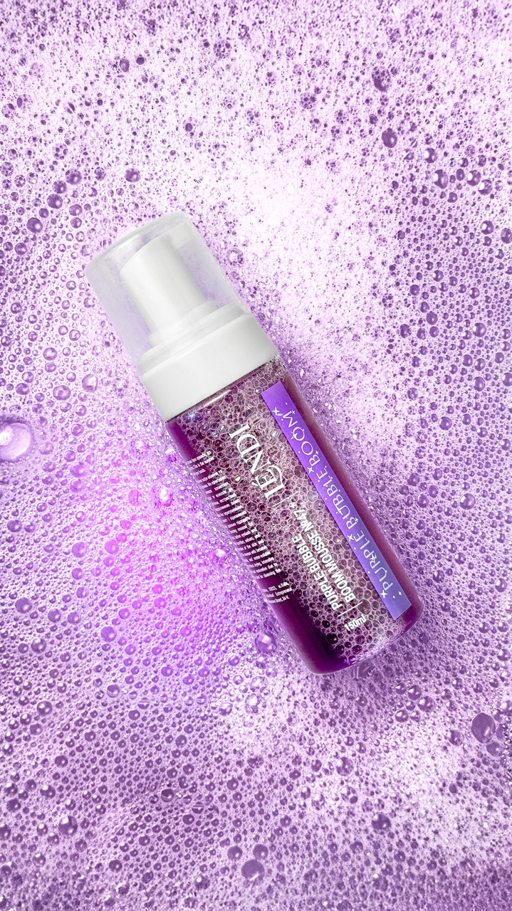 Пінка для вій і брів «Lendi Purple Bubble Boom», 150 мл