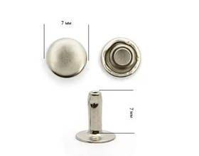 Хольнітен 7мм нержавійка Туреччина колір нікель (100 шт у пакованні)