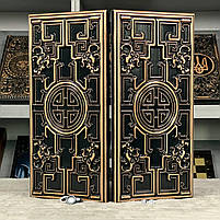 Нарди дерев'яні ручної роботи Лабіринт 50×23 см подарункові, фото 3